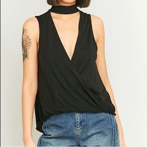 UO Mock Neck Surplice Tank